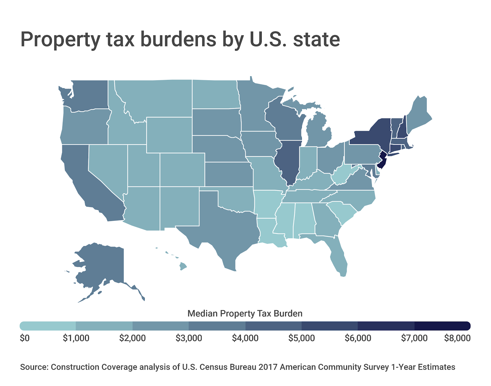 The Tax Burden Of The Largest City In Every State National 6022