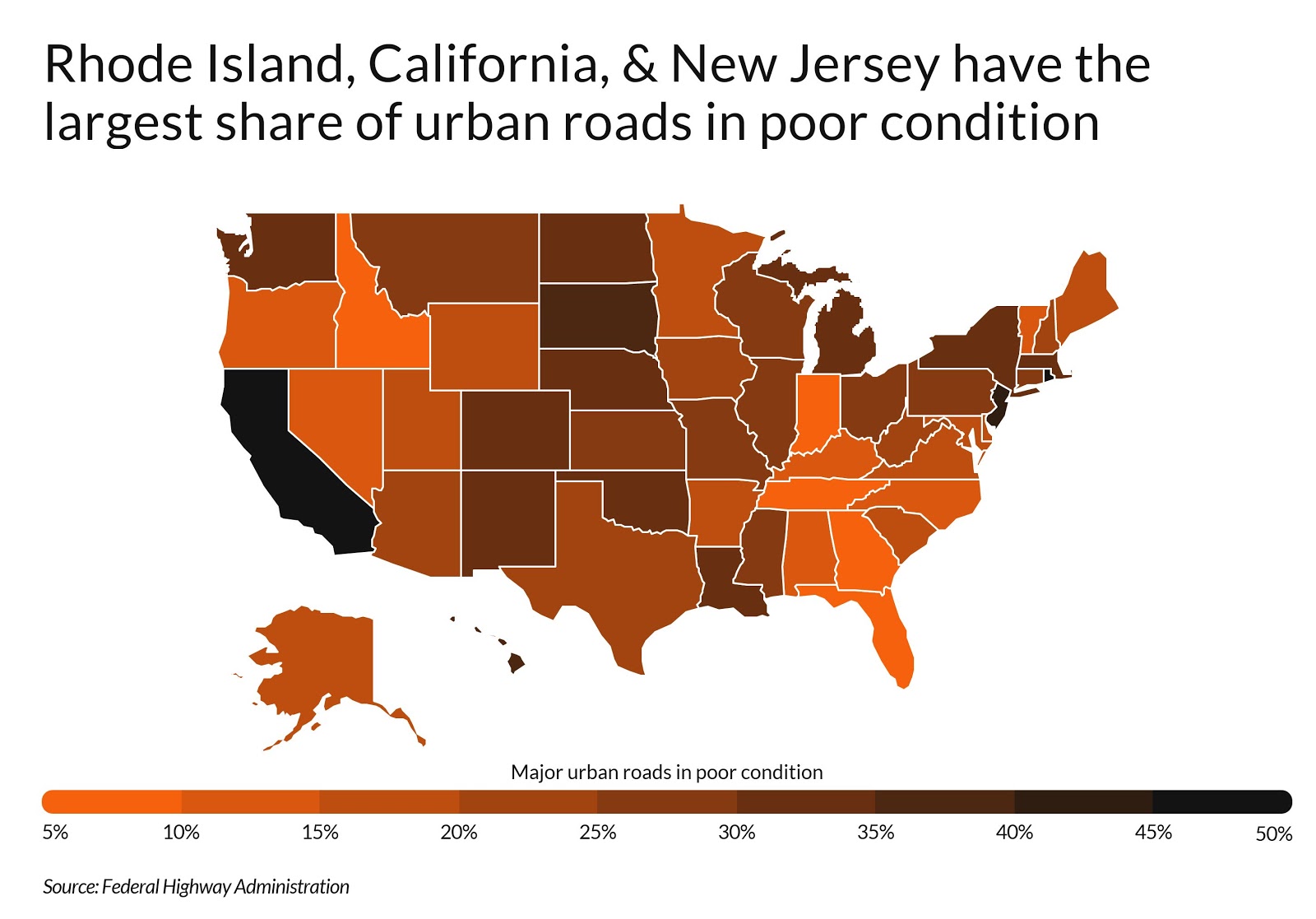 Us Cities With The Worst Roads