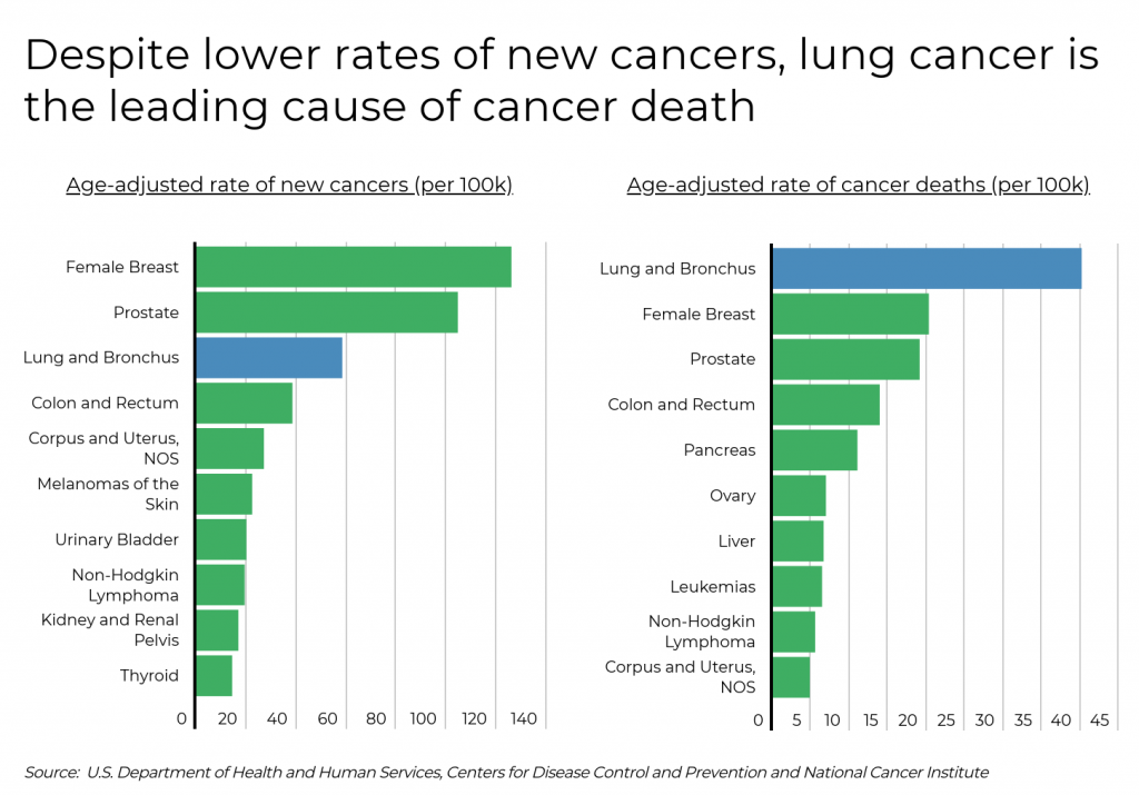 Lung Cancer Rates In The United States Lcfa